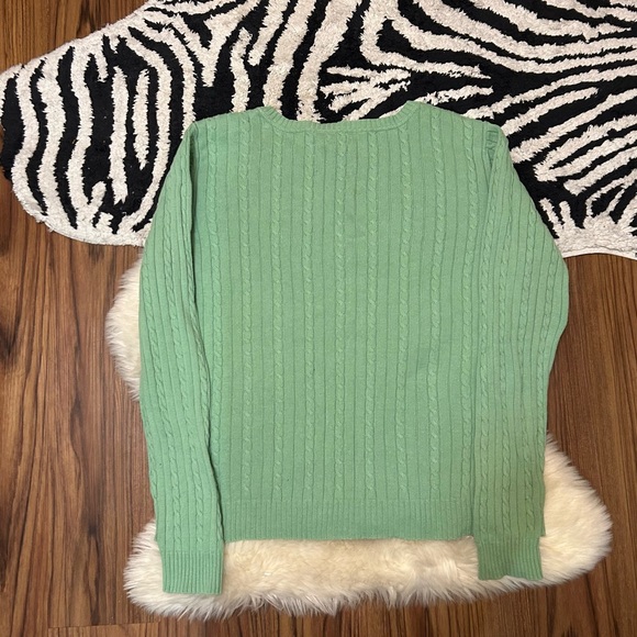 Vintage Izod Sweater Size L Kelly Green - Picture 3 of 5